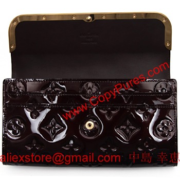 ルイヴィトン モノグラム ヴェルニ ポルトフォィユ・ロスモア 長財布 アマラント M91591